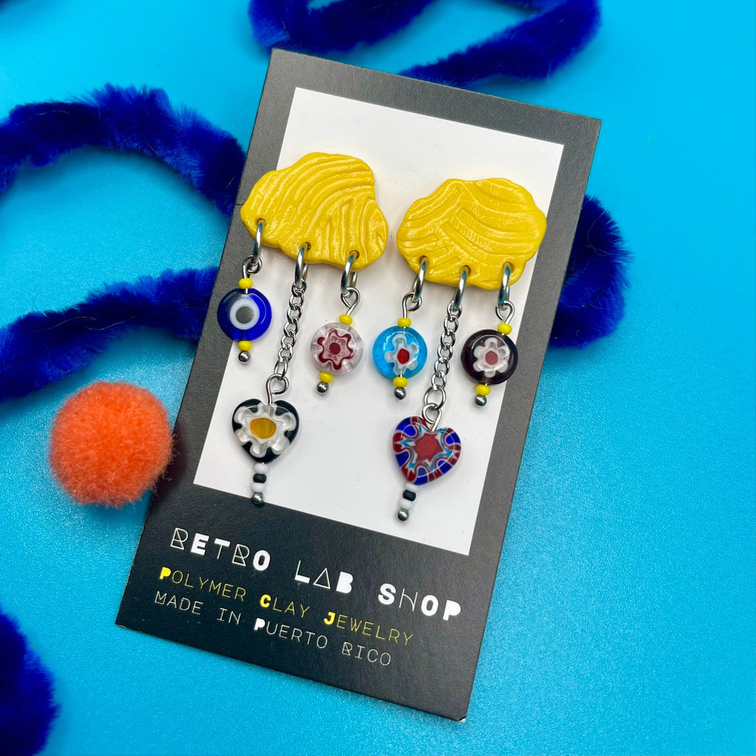 RETRO LAB - Crystal Love Earrings